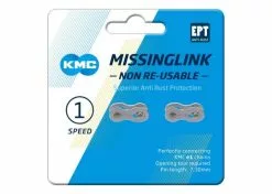 KMC Ketjulukko 6/7/8 Vaihteiselle MissingLink E1/e8 EPT Silver NR