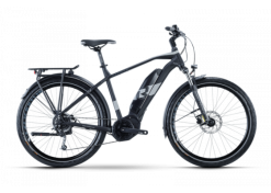 R Raymon TourRay E 3.0 9S T350 - Sähköretkipyörä - Musta -Polkupyörän Varusteet Myyntikauppa ray 21 tourraye 30 gent black grey front web 1