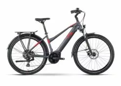 R Raymon TourRay E 6.0 Unisex - Sähköretkipyörä - Musta -Polkupyörän Varusteet Myyntikauppa ray tourraye60 27 lady anthrazit red black front