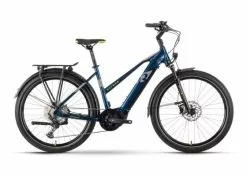 R Raymon TourRay E 7.0 - Unisex - Sähköretkipyörä - Sininen -Polkupyörän Varusteet Myyntikauppa ray tourraye70 27 lady darkblue grey lime front