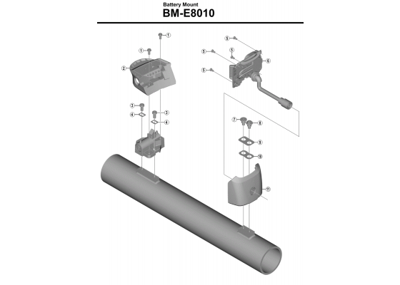 Shimano STEPS Alempi Kuori BM-E8010 3 Shimano STEPS Alempi Kuori BM-E8010